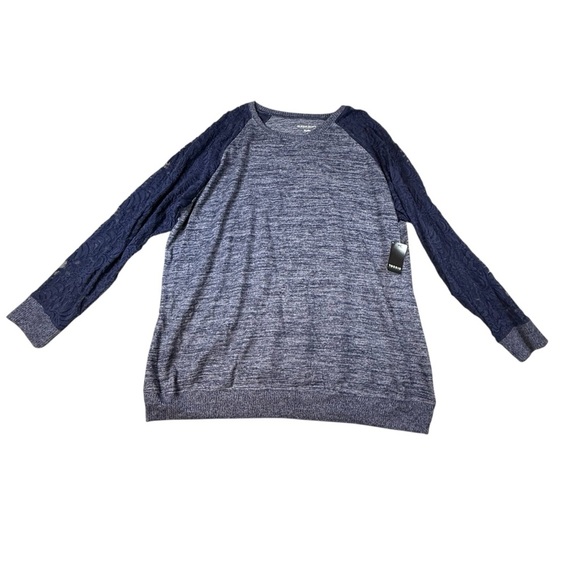 TORRID LONG SLEEVE TOP LACE SLEEVE SHIRT SWEATSHIRT Size 4 NEW With Tags - Picture 1 of 4